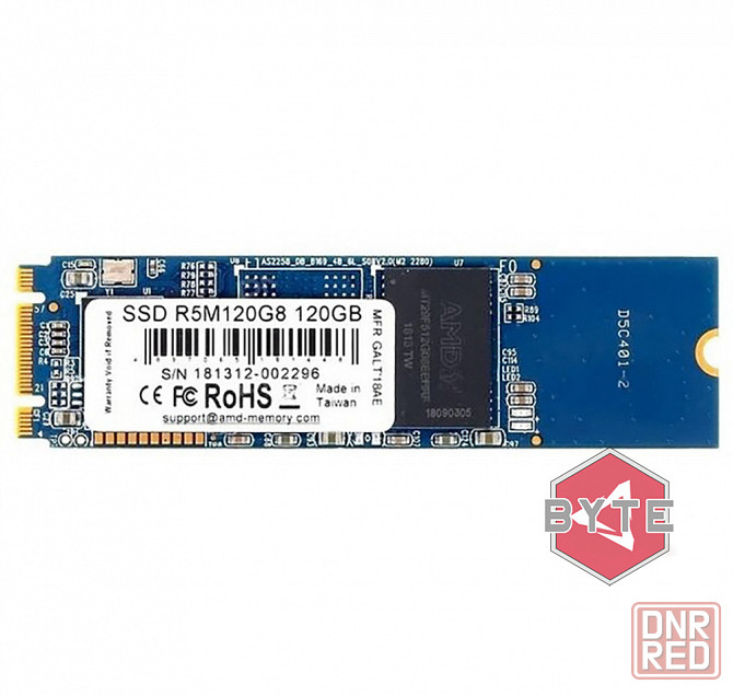 Твердотельный накопитель ssd m.2 sata amd (r5m120g8) 120гб | Гарантия Макеевка - изображение 1
