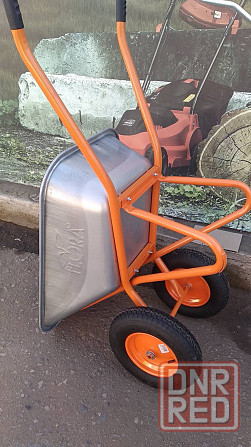Тележка строительная двухколесная 100л/320кг, 15"(4.8/4.0-8.0") пневмо, FLOR Запорожье - изображение 1