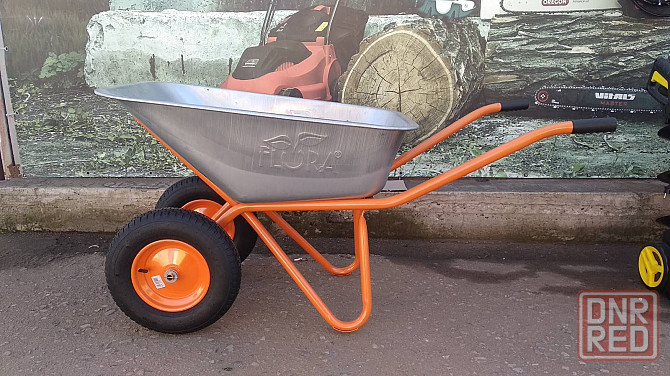 Тележка строительная двухколесная 100л/320кг, 15"(4.8/4.0-8.0") пневмо, FLOR Запорожье - изображение 7