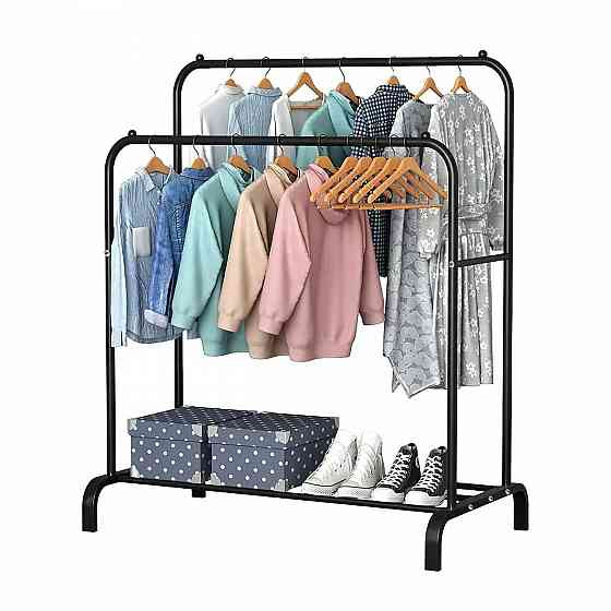 Двойная стойка вешалка Double floor Hanger для одежды,145х110 см Херсон