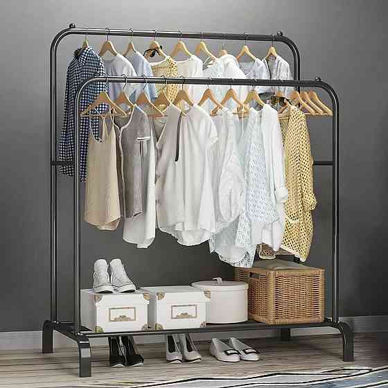 Двойная стойка вешалка Double floor Hanger для одежды,145х110 см Херсон