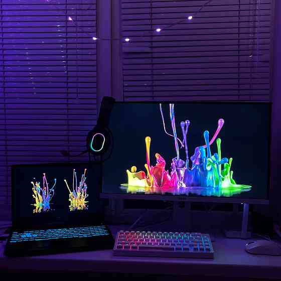игровой сетап asus tuf, msi, dark project, vgn, fifine Донецк
