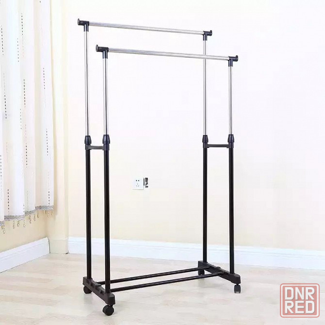 Телескопическая стойка-вешалка для одежды и обуви - Double Pole Херсон - изображение 5