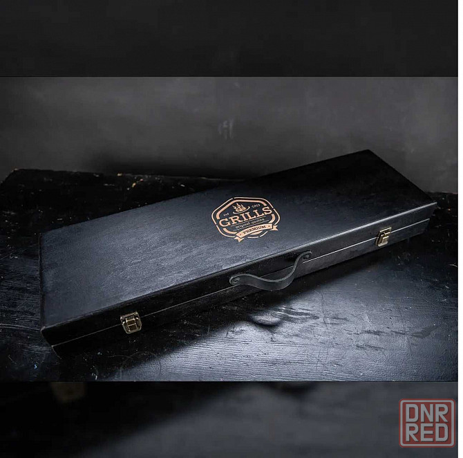 Набор 6 шампуров для шашлыка Grills G 10, ножи, вилки Львов, самовывоз Херсон - изображение 5
