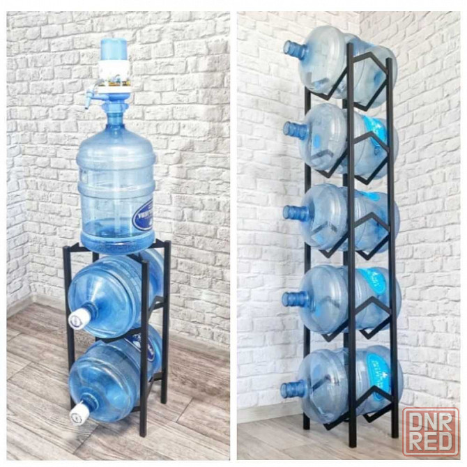 Подставка (стойка) для бутылей воды Лофт, стойка для воды, под бутыль Херсон - изображение 1