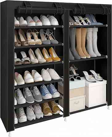 Тканевая двойная полка-стеллаж для обуви Shoe Cabinet 6х2 пол. Херсон