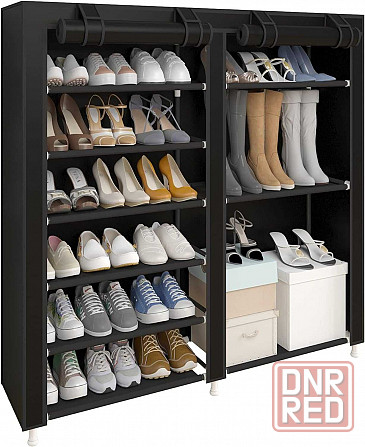 Тканевая двойная полка-стеллаж для обуви Shoe Cabinet 6х2 пол. Херсон - изображение 4