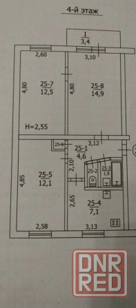 Продажа 3-х комнатной квартиры Макеевка, Центрально-Городской район, бульвар 8-го Сентября, Даки Макеевка - изображение 9