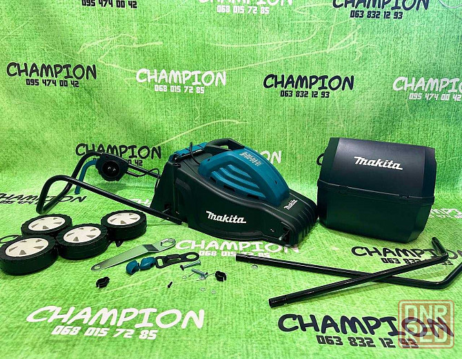 Мережева Газонокосилка Makita 2500Вт Електрична газонокосарка 32мм 35л Запорожье - изображение 3