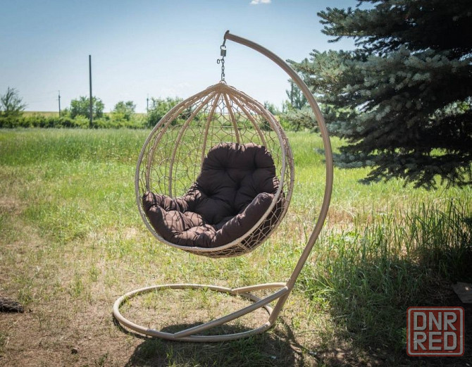 Акция! Гарантия. Подвесное кресло кокон из ротанга. Садовая качеля. Запорожье - изображение 3