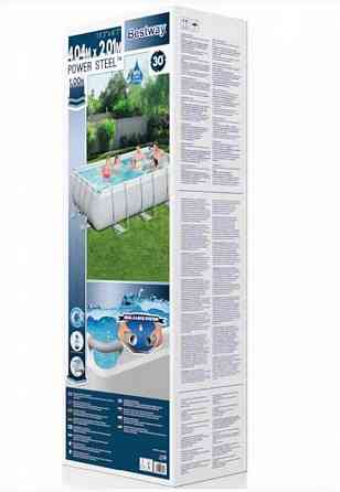 Каркасный бассейн 404x201x100см BESTWAY 56442 8w1 с песочным насосом Запорожье