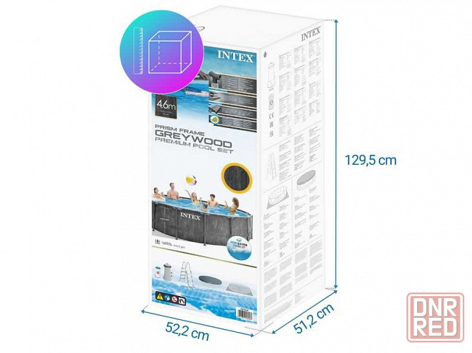 Каркасный бассейн Intex 26742 Размер 457*122 см Полный комплект 16805л Запорожье - изображение 8