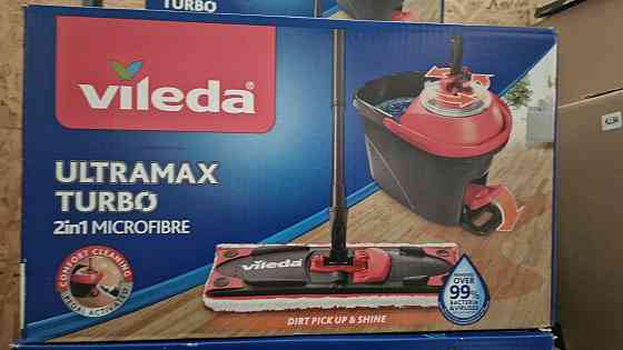 Vileda Mop Easy Wring  Clean TURBO Набор для уборки. Ведро + швабра Запорожье