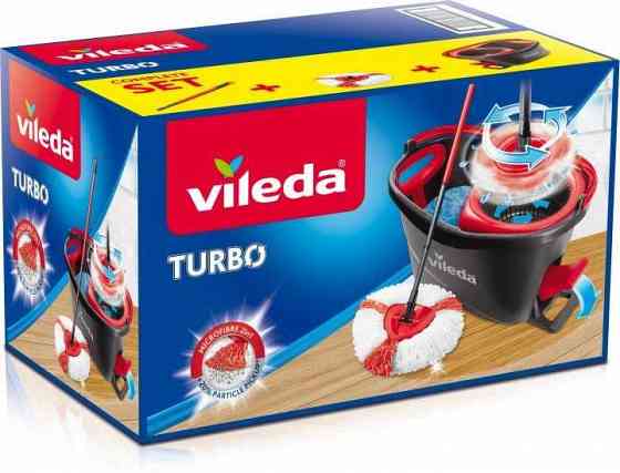 Vileda Mop Easy Wring  Clean TURBO Набор для уборки. Ведро + швабра Запорожье