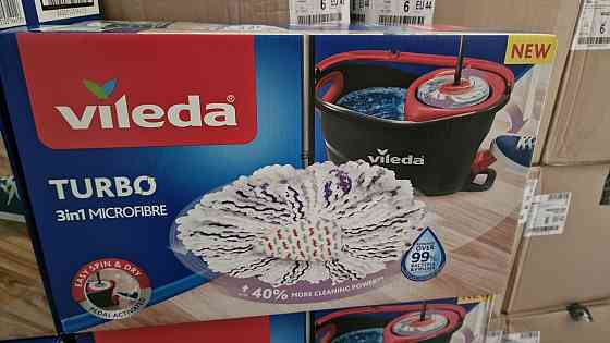 Vileda Mop Easy Wring  Clean TURBO Набор для уборки. Ведро + швабра Запорожье