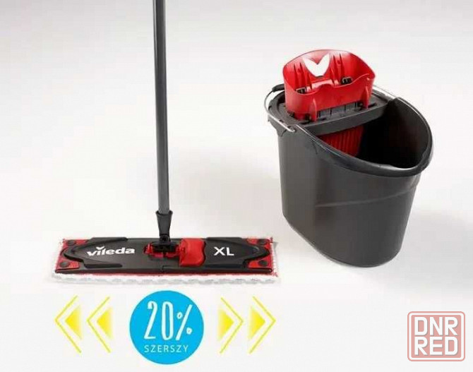 Vileda Mop Easy Wring  Clean TURBO Набор для уборки. Ведро + швабра Запорожье - изображение 4