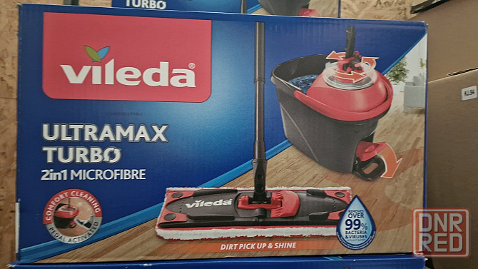 Vileda Mop Easy Wring  Clean TURBO Набор для уборки. Ведро + швабра Запорожье - изображение 5