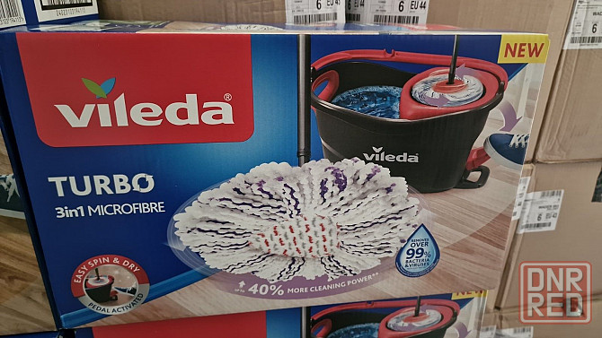 Vileda Mop Easy Wring  Clean TURBO Набор для уборки. Ведро + швабра Запорожье - изображение 6