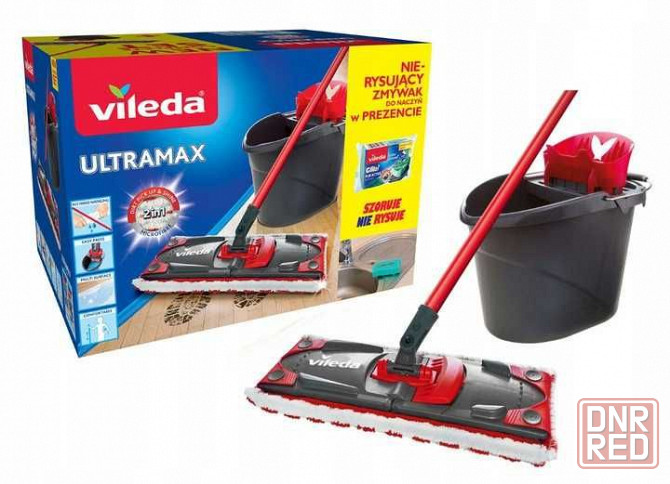 Vileda Mop Easy Wring  Clean TURBO Набор для уборки. Ведро + швабра Запорожье - изображение 3