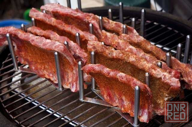 Подставка под ребра рыбу для гриля Weber духовки барбекю BBQ копчения Запорожье - изображение 1