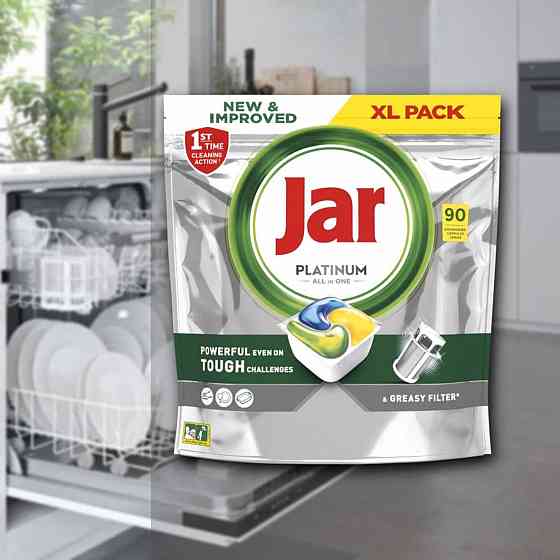 Jar Platinum plus all-in-one посудомийні капсули джар - 102 шт fairy Запорожье