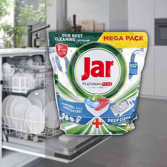 Jar Platinum plus all-in-one посудомийні капсули джар - 102 шт fairy Запорожье