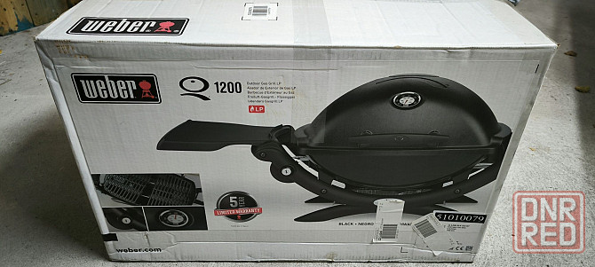 Газовый газовий гриль Weber Q 1200 чугуные решетки портативный Запорожье - изображение 5