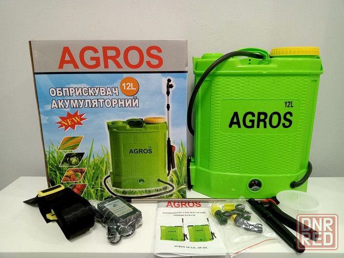 Обприскувач акумуляторний AGROS-12л. Електро оприскувач опрыскиватель Запорожье - изображение 2