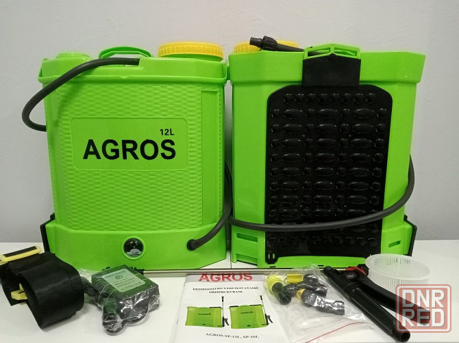 Обприскувач акумуляторний AGROS-12л. Електро оприскувач опрыскиватель Запорожье - изображение 3