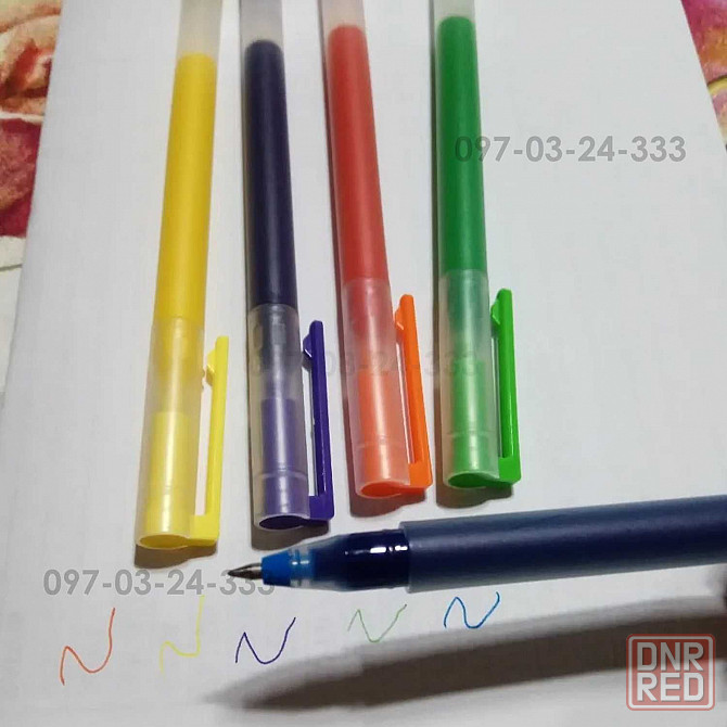 Набор 5 шт. разноцветных гелевых ручек Xiaomi Ju Neng Pen MJZXB03WC Запорожье - изображение 6