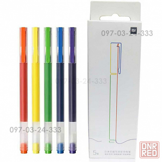 Набор 5 шт. разноцветных гелевых ручек Xiaomi Ju Neng Pen MJZXB03WC Запорожье - изображение 4