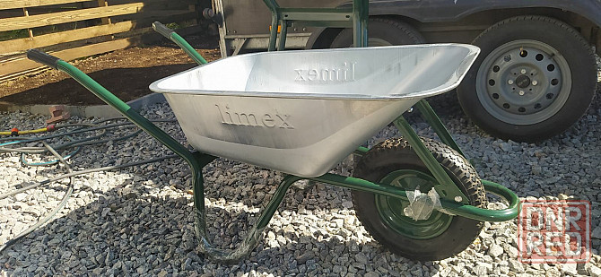 Тележка строительная Limex 90/160, колесо 16"×(4.8/4.0-8") пневмо Запорожье - изображение 1