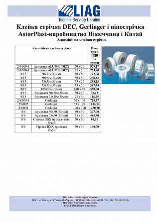 Алюминиевая клейкая лента (скотч) армированная, неармированная, ширина 50, 75, 100 мм Запорожье