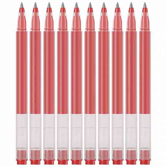 Якісна гелева ручка Xiaomi Mi Jumbo Gel Ink Pen MJZXB02WC Red 10 шт. Запорожье