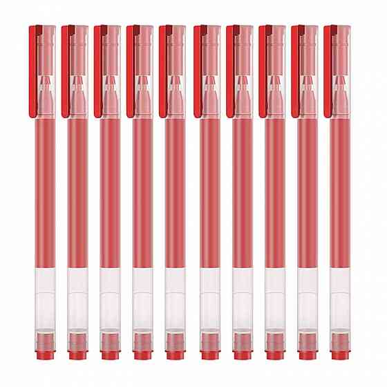 Якісна гелева ручка Xiaomi Mi Jumbo Gel Ink Pen MJZXB02WC Red 10 шт. Запорожье
