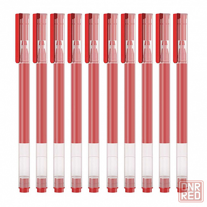Якісна гелева ручка Xiaomi Mi Jumbo Gel Ink Pen MJZXB02WC Red 10 шт. Запорожье - изображение 2