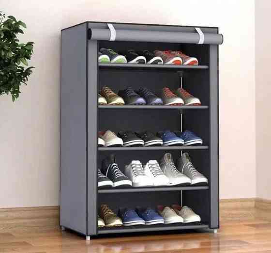 Складной тканевый полка-шкаф стеллаж для обуви Shoe Cabinet на 5 полок Запорожье