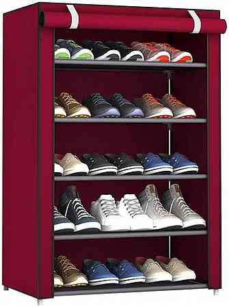 Складной тканевый полка-шкаф стеллаж для обуви Shoe Cabinet на 5 полок Запорожье