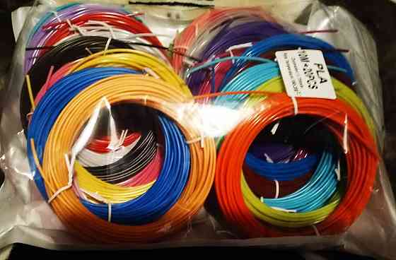 100-200-350м PLA пластик для 3D ручки. Набор 10, 20, 35 цветов по 10м. Запорожье