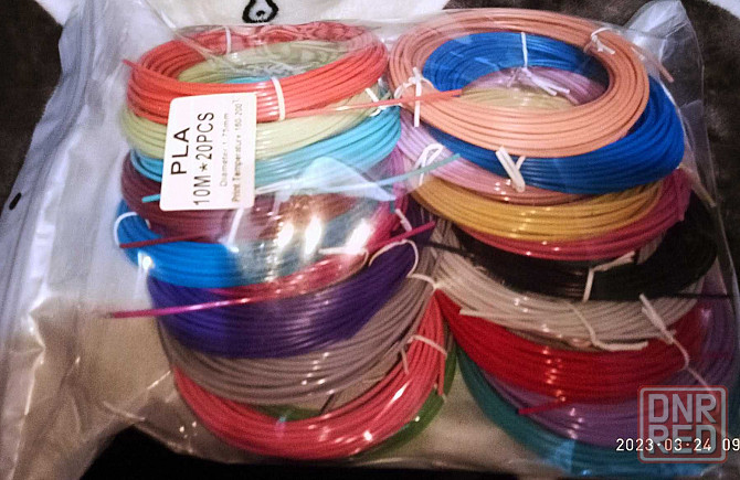 100-200-350м PLA пластик для 3D ручки. Набор 10, 20, 35 цветов по 10м. Запорожье - изображение 3