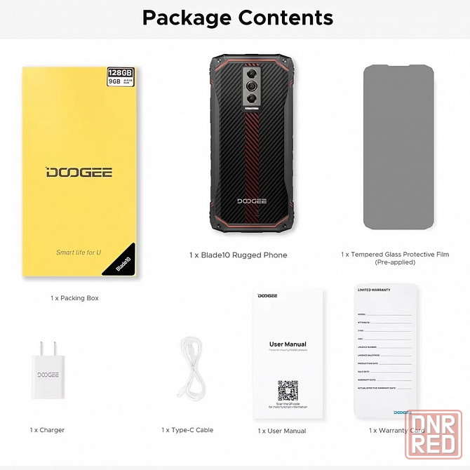 Новый, запечатанный DOOGEE Blade 10 9(4+5)/128 NFC. Global Донецк - изображение 6