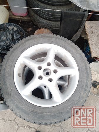 Продам диски с резиной R15, разболтовка 5/112 Шкода фольц Донецк - изображение 2