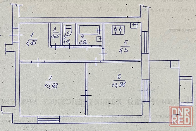 Продам 2-х комн. кв., 1/2 эт., 50 м.кв. - Макеевка, 22 линия, ул. Менжинского Макеевка - изображение 8