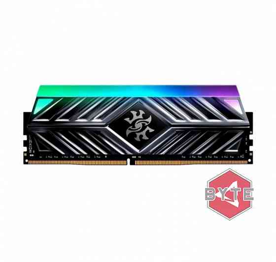 Модуль памяти 16gb adata ddr4 3200 dimm xpg spectrix d41 rgb grey gaming memory (ax4u320016g16a-st41 Макеевка