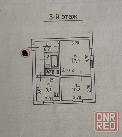 2-к Бажанова Макеевка - изображение 6