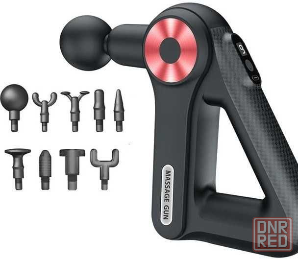 Вибромассажер для мышц 9 насадок, Перкуссионный массажер, Massage Gun Запорожье - изображение 1