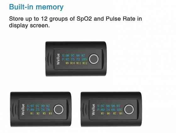 Професійний пульсоксиметр Wellue Oxysmart Fingertip Oximeter PC-60 Запорожье