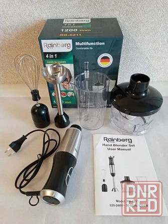 ТОП ПРОДАЖ  Блендер заглибний Rainberg RB-6211 4в1 Херсон - изображение 4