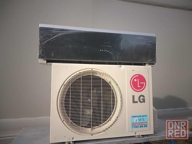 Кондиционер настенный LG 9 б/у "чёрное зеркало" до 25 м2 монтаж сервис Запорожье - изображение 1