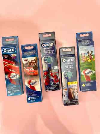 Дитячі насадки Орал б Oral-B Німеччина. Тачки, Frozen, Мікі Spider Man Запорожье